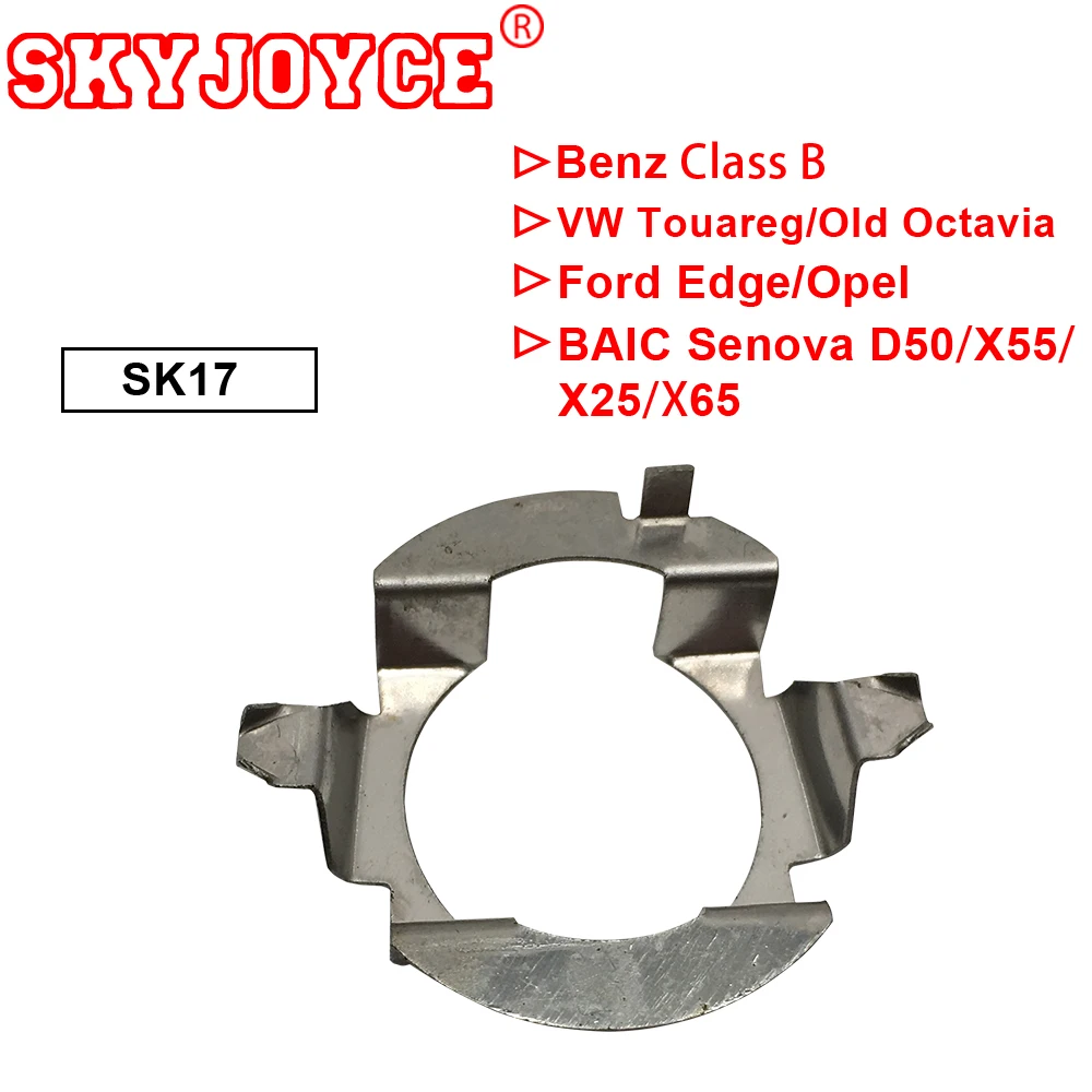 SKYJOYCE 2PCS white H1 H7 led headlight bulbs led lamp holder adapter socket connector S2 P7 led car H7 headlight accessories (5)
