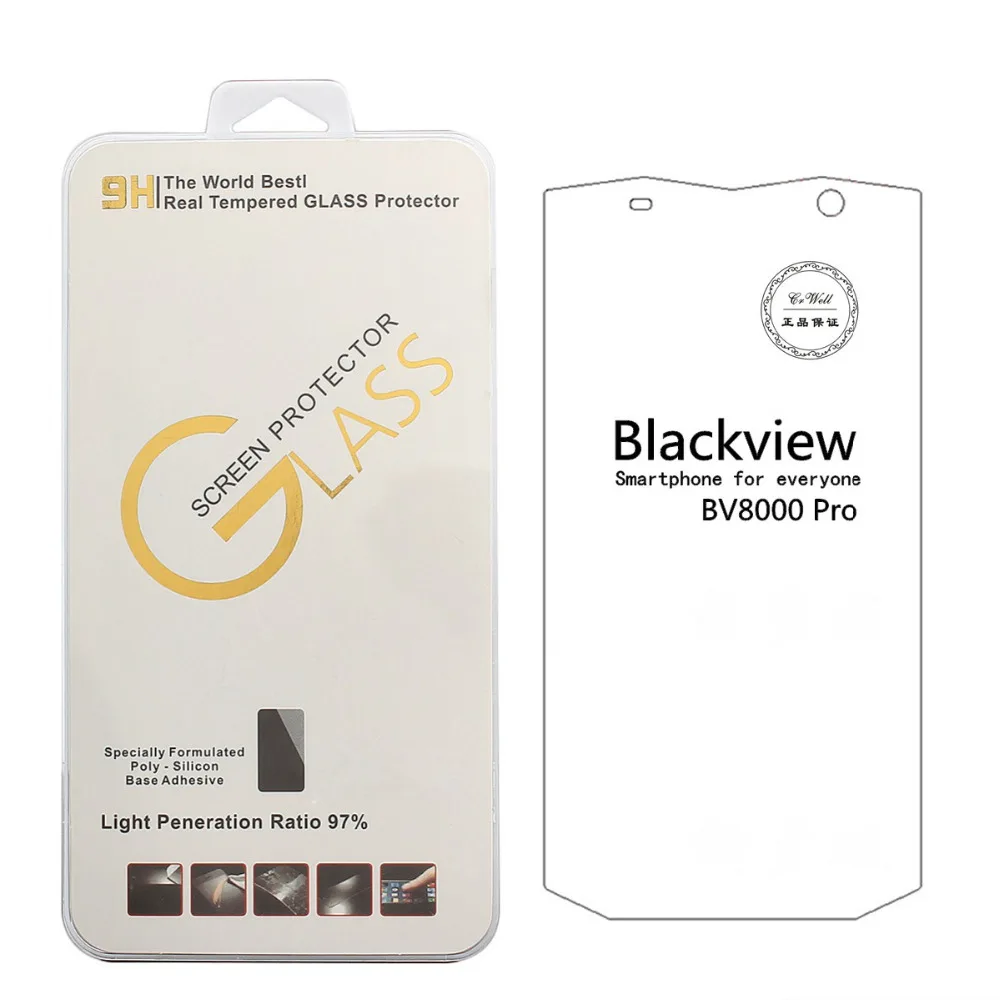 

For blackview bv8000pro bv7000pro bv6000 Tempered Glass 9H 2.5D high quality Protector Filmfree white edge liquid