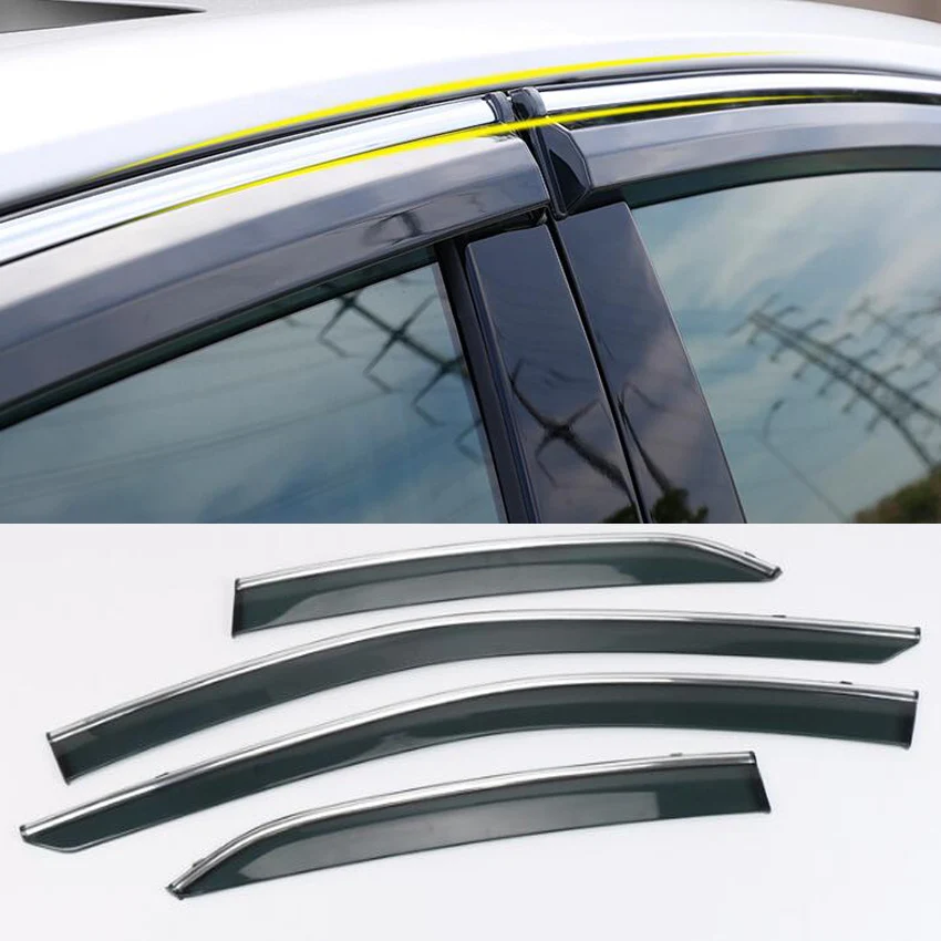 YAQUICKA For Toyota Camry 2018 Car Door Window Sun Rain
