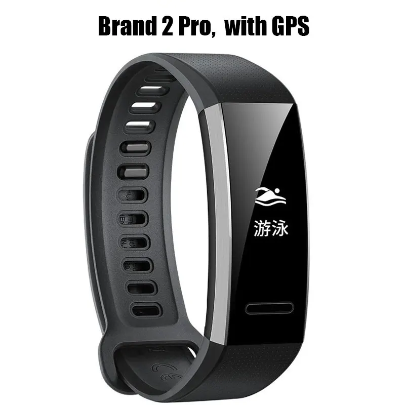 huawei Band 2 Pro B19 B29 браслет для монитора фитнес gps 50 м плавание Водонепроницаемый Bluetooth OLED экран - Цвет: Band 2 Pro Black