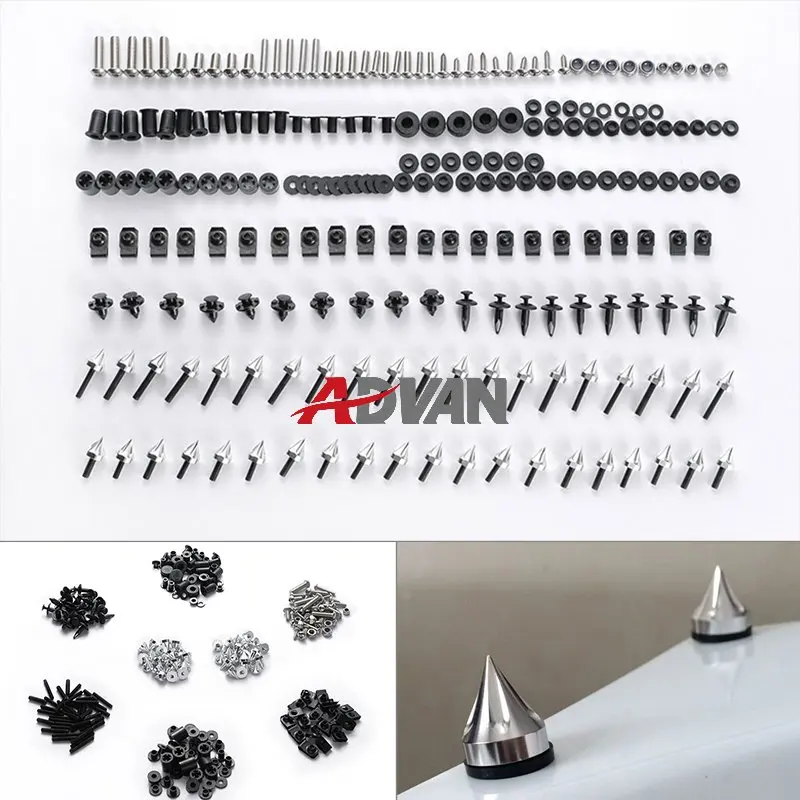 

Optional:Red,Green,Orange,Blue,Black,Sliver,Chrome)Spike Fairing Bolt Kit Set Fasteners Screws fit for Yamaha YZF600R 1994-1996