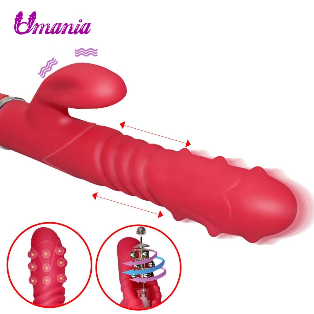 Kaufen 36 Puls 6 Modi Silikon Kaninchen Vibrator, 360 Grad und Stieß G spot Dildo Vibrator, erwachsene Sex Spielzeug für Frauen