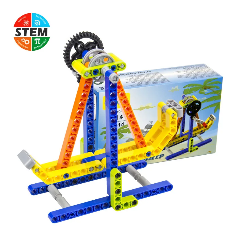 

STEM Educational Toys For Children Pirate Ship Model Assembled Building Blocks Kids Physical Science Experimental Teaching Aids