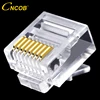 Cncob-connecteur réseau Cat5e utp plat 8P8C, connecteur Ethernet modulaire RJ-45, tête en cristal courte, 50pcs ► Photo 1/6