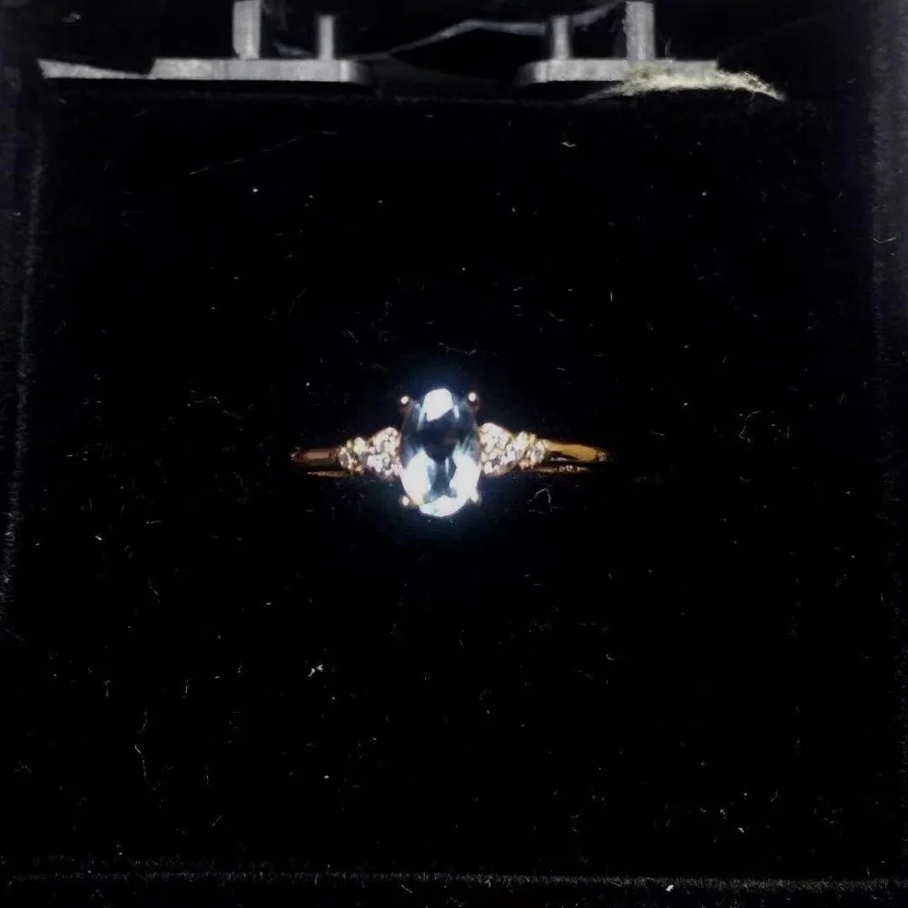 Природный аквамарин элегантное простое кольцо-Снежинка S925 Серебряное кольцо с натуральным голубым топазом женские вечерние кольца в подарок хорошее ювелирное изделие