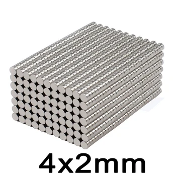 

100/200/300pcs Strong disc Magnets Dia 4x2mm N35 Neodymium Magnet Rare Earth Magnet 4mm*2mm Mini Small Round Magnets Disc 4*2mm