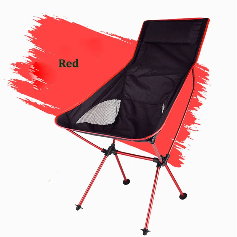 Современный открытый или крытый Кемпинг Стул Для Пикника Рыбалка стулья в сложенном виде стулья для сада, отдых, пляж, путешествия, Офисные кресла - Цвет: Red