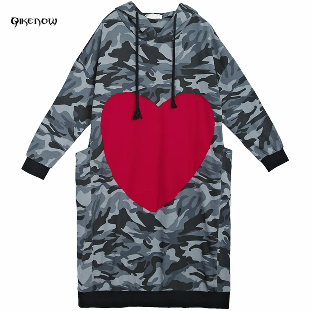Qikenow Растениеводство Топ 2018 летние камуфляжные худи Harajuku Толстовка Moletom Feminino WY-054