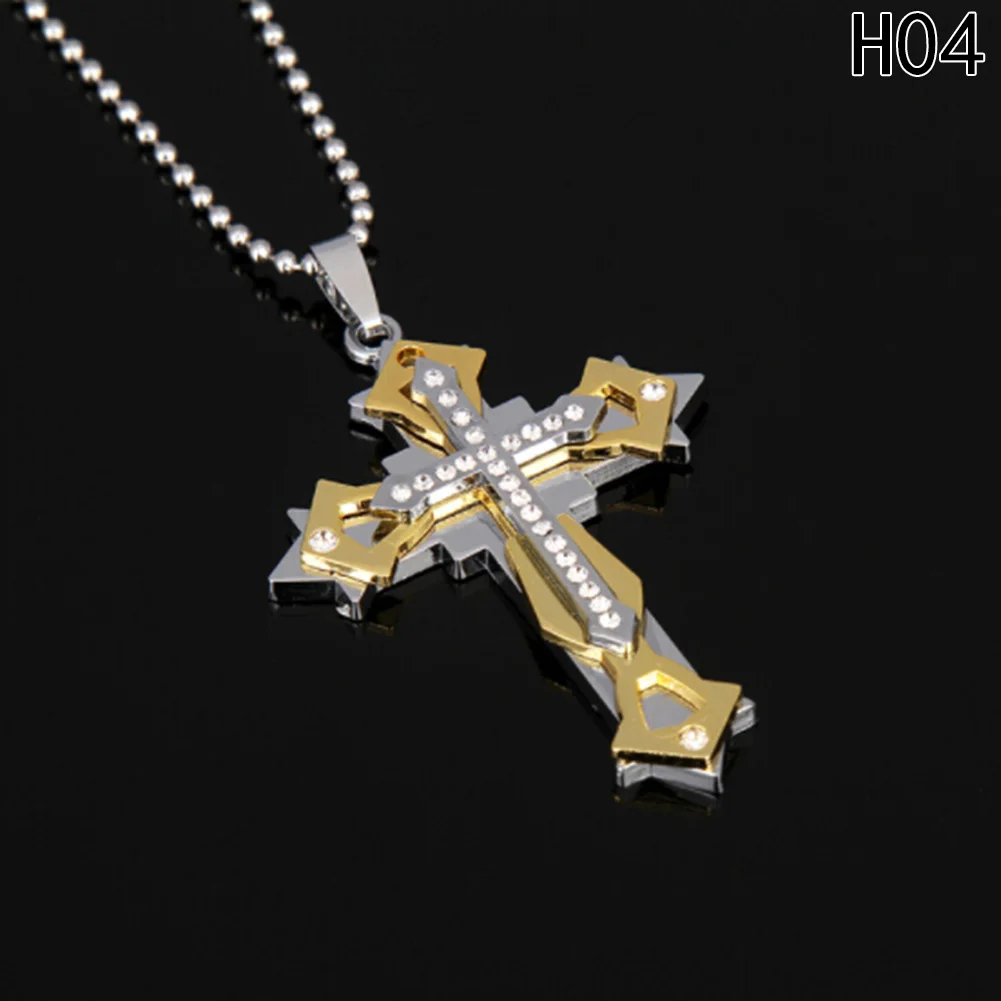Лидер продаж мужское ожерелье из нержавеющей стали 316l черного цвета|men necklace|crystal