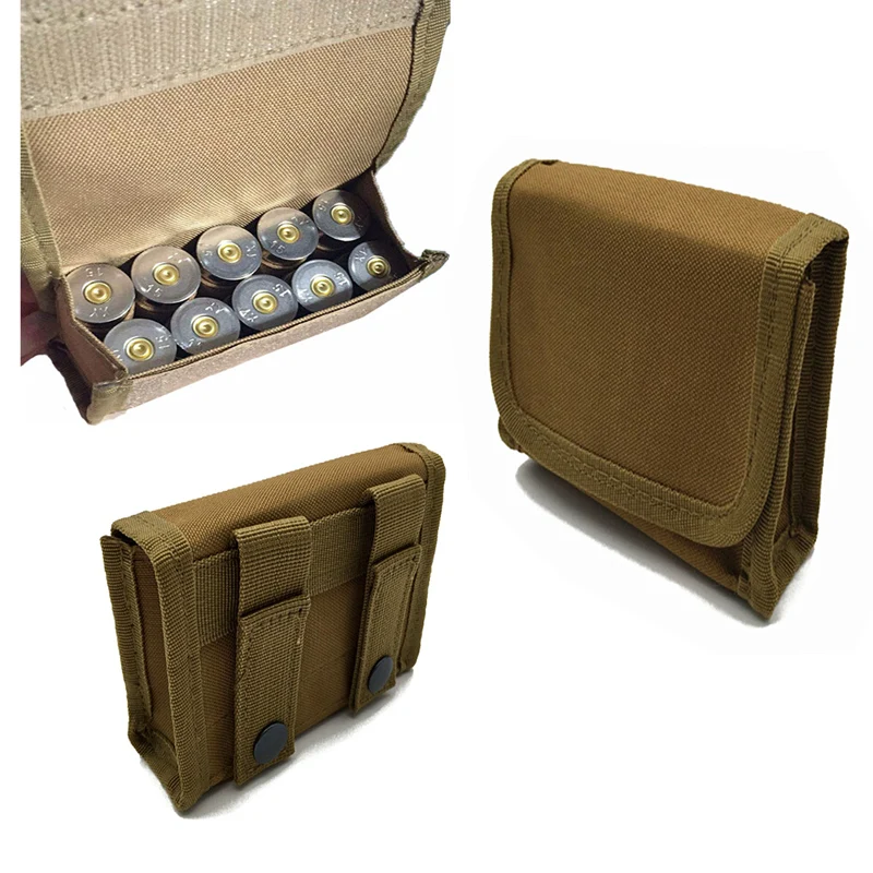 Тактический 10 Круглый держатель для перезагрузки Shotshell Molle Чехол 12 калибра/20 г
