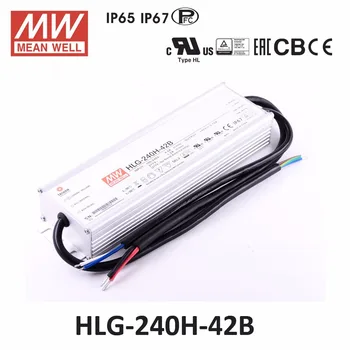 

Original Meanwell HLG-240H-42B constant current 5.72A 21-42VDC dimmable Power Supply 240W IP67 waterproof adjustable led driver