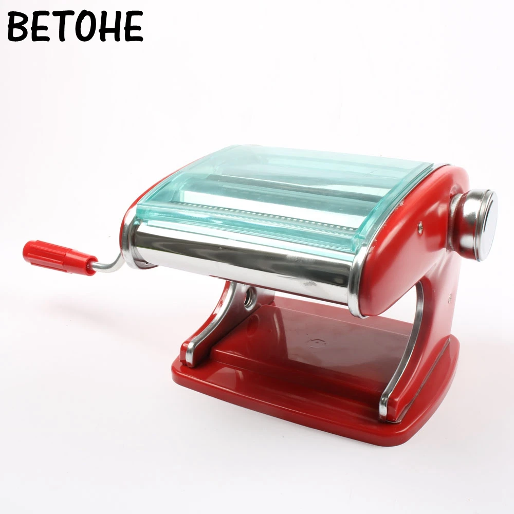

BETOHE Manual noodle maker household pasta making machine for dough roller noodles spaghetti cutter Pasta Tools kitchen