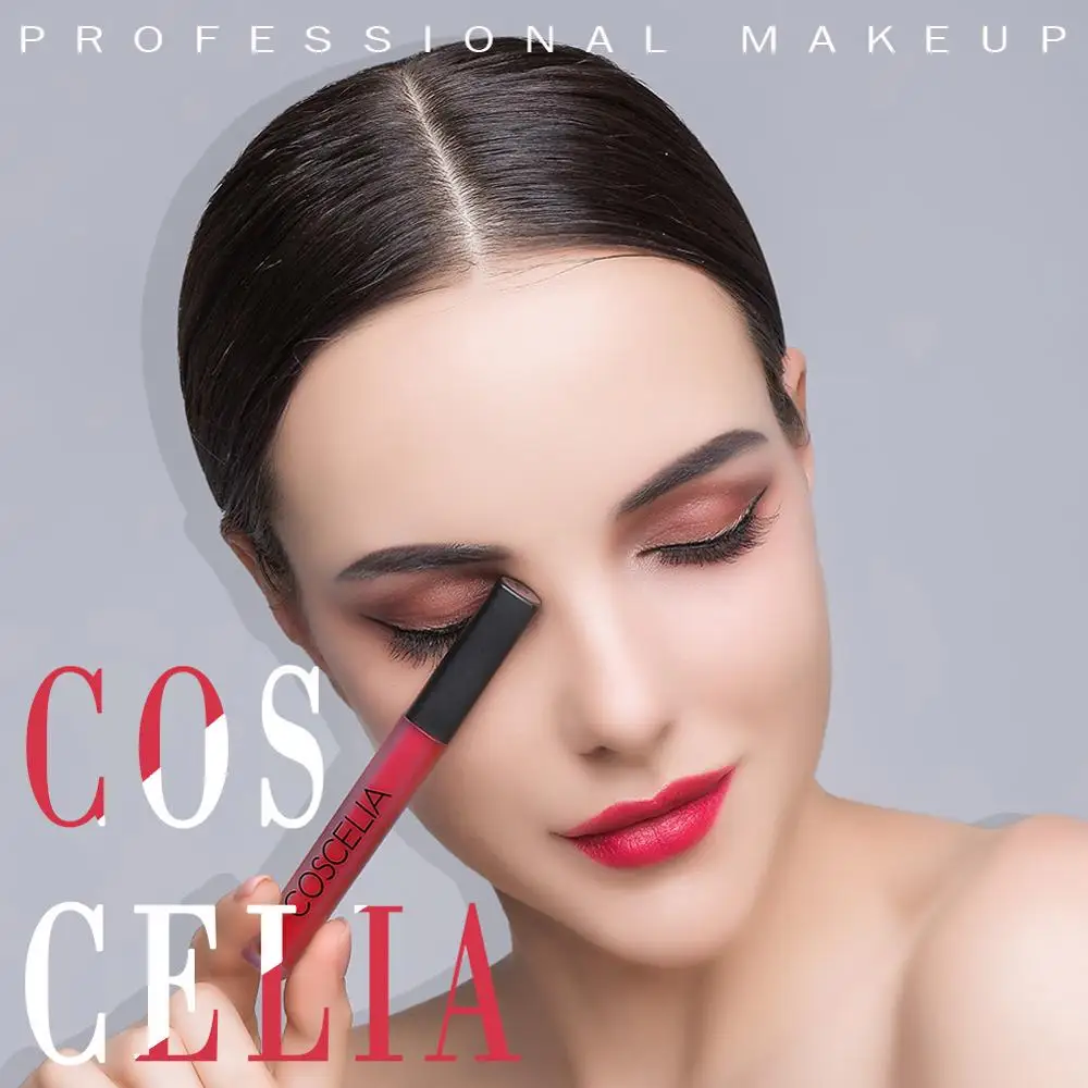 Make Up матовая помада для губ водостойкая стойкая Сексуальная Пигмент телесного цвета Блеск для губ красота Красный Блеск для губ