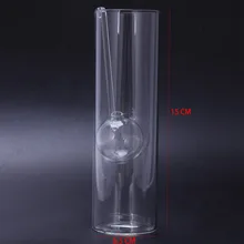 Стеклянная масляная лампа для свечей, обеденные подсвечники, прозрачная цилиндрическая лампа с крюком