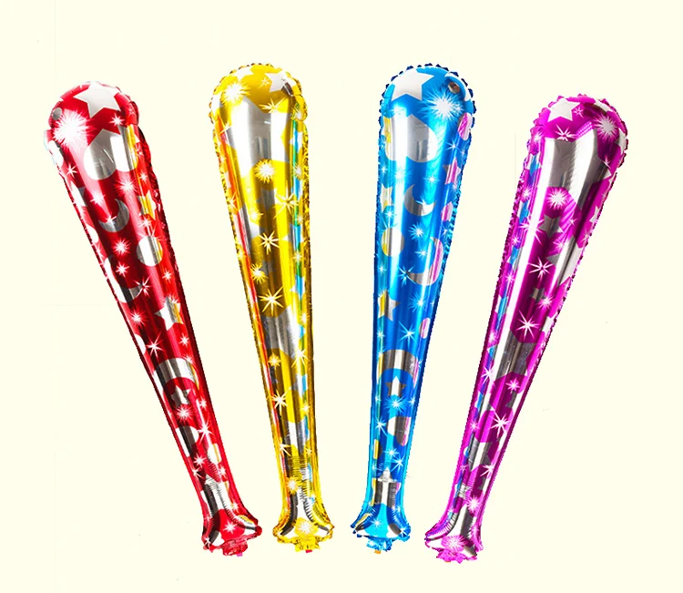 

6pcs aluminum foil balloons baseball bat balloon children's toys cheer blow bar inflatable air balloons event & party supplies