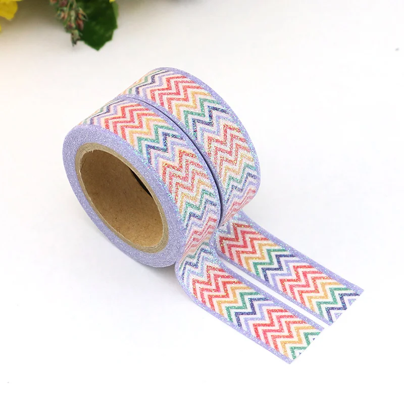 1pcs powder Wave Washi Tape Colorful Stationery Decorative Masking Tape