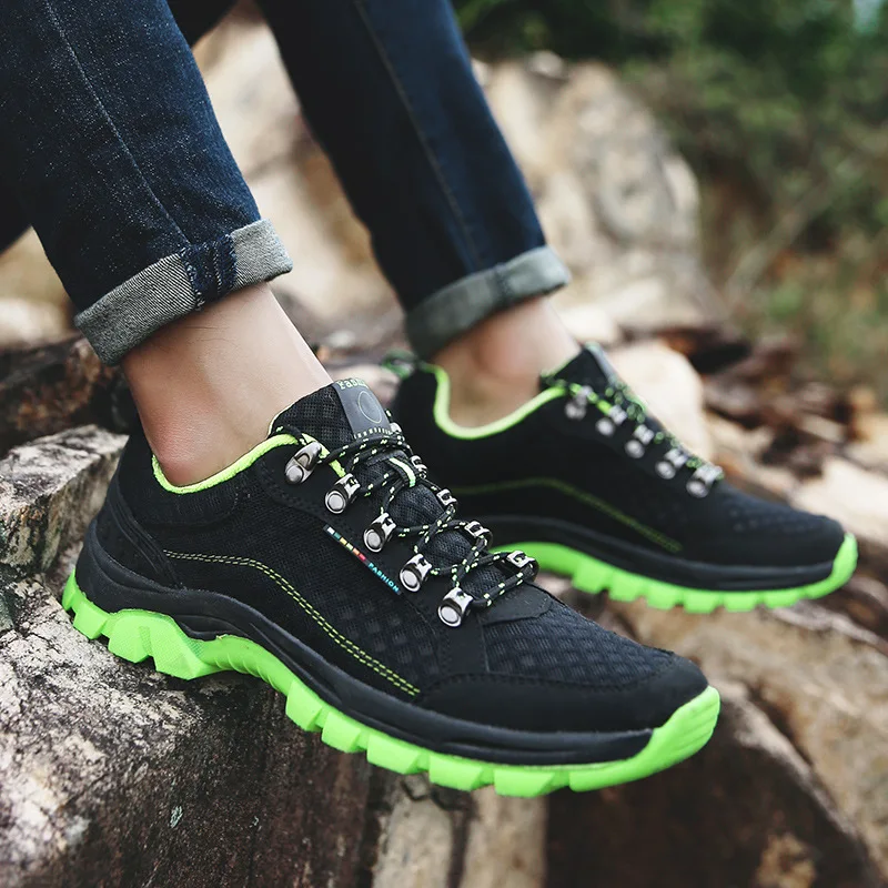 

men sport hiking shoes mountaineering outdoor sport shoes men camping walking trekking shoes men sneakers zapatillas hombre 278p