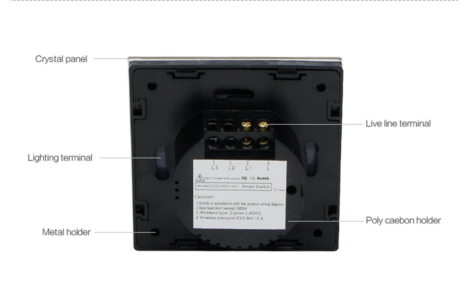 Стандарт ЕС, 1, 2, 3 комплекта, 1 способ, светильник, сенсорные переключатели, Хрустальная стеклянная панель, настенный сенсорный выключатель, умный дом, сенсорный Cnskou