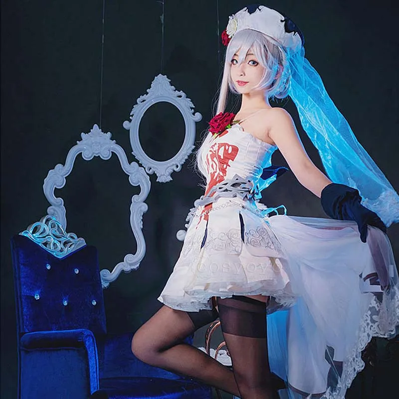 Косплей Любовь SINoALICE Алиса Косплей Костюм Dead Alice Shirayukihime Белоснежка готические монахи Косплей Костюм на заказ