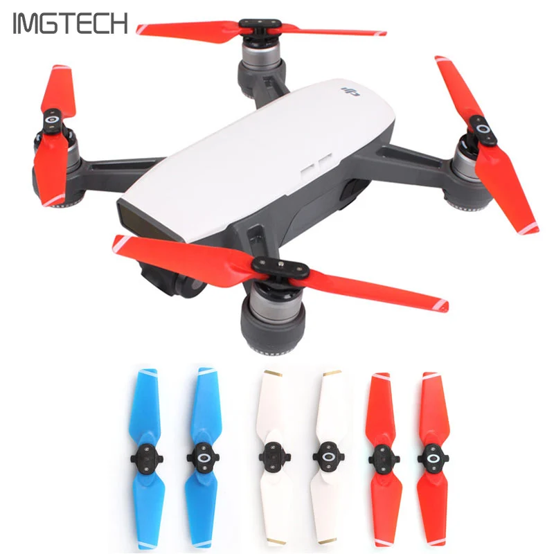 2 Pairs Dji Spark Propellers Colorful 4730f Quick Release Propellers