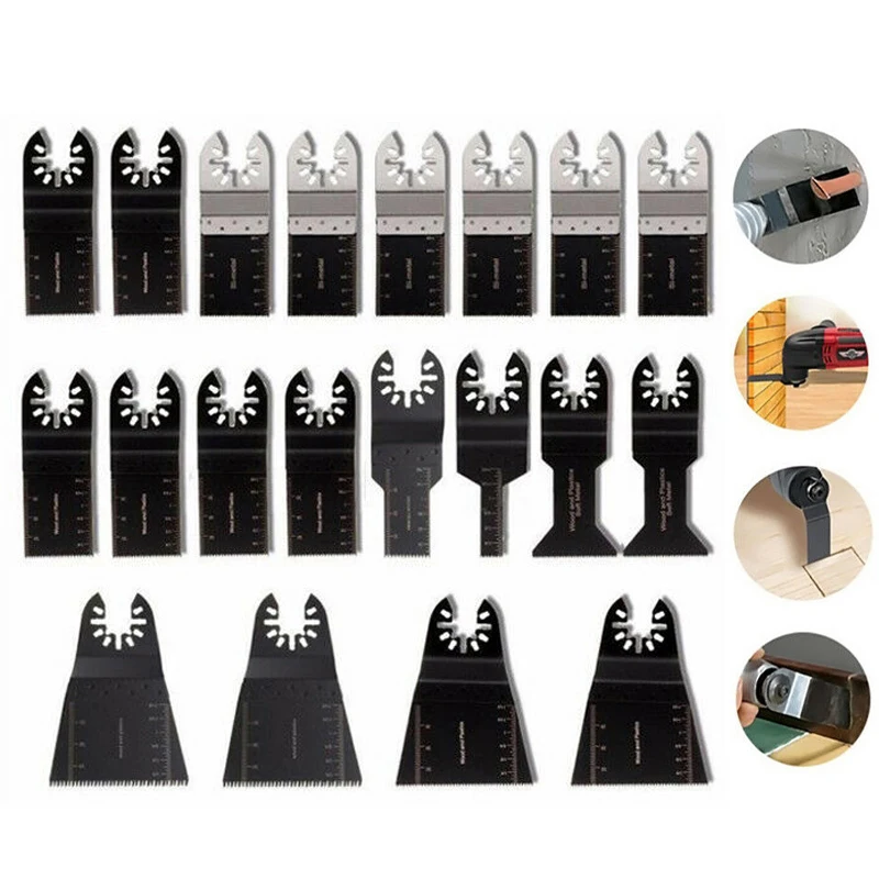 

20pcs/Set Mix Multi-tool Oscillating Tool Accessories For Multimaster Makita Durable Saw Blade Oscillating Tools