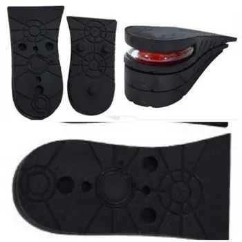 

1Pair Shoe Insole 3-Layer Air Cushion Heel Increase 6cm Taller Height Invisible Lift Pads Heel Retail New Arrivel