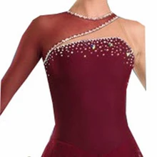 Платье для фигурного катания на заказ для девочек новое Брендовое платье Vogue для соревнования в фигурном катании для детей DR3262