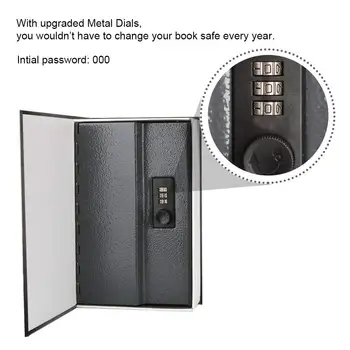 

HOT SALE Book Safe with Combination Lock Dictionary Diversion Book Safe Portable Safe Box, Great for storing Money Jewelry Pas