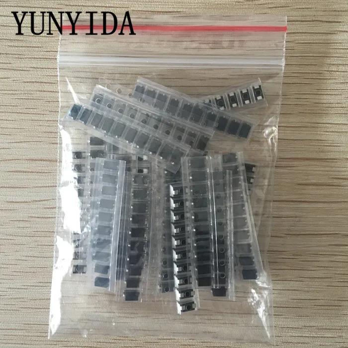 Набор диодов SMD 200 шт./лот 20 значений * 10 шт. содержит SS110 SS220 SS210 SS310 SS510 SS16 SS26 SS34 SS36 ES1J