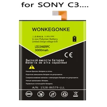 Wonkegonke LIS1546ERPC Батарея для sony Xperia C3 T3 S55T S55U D2502 D2533 M50W D5103 Батарея