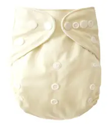 Naughty Baby двурядные кнопки сплошной цвет Ткань Подгузники 10 шт. с микрофиброй 3 слоя вставки