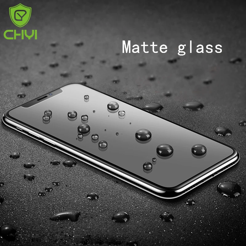 

CHYI Matte Glass For iphone X screen protector 9H Toughened with Oleophobic Coating Anti Fingerprint Anti-Explosion glass Film