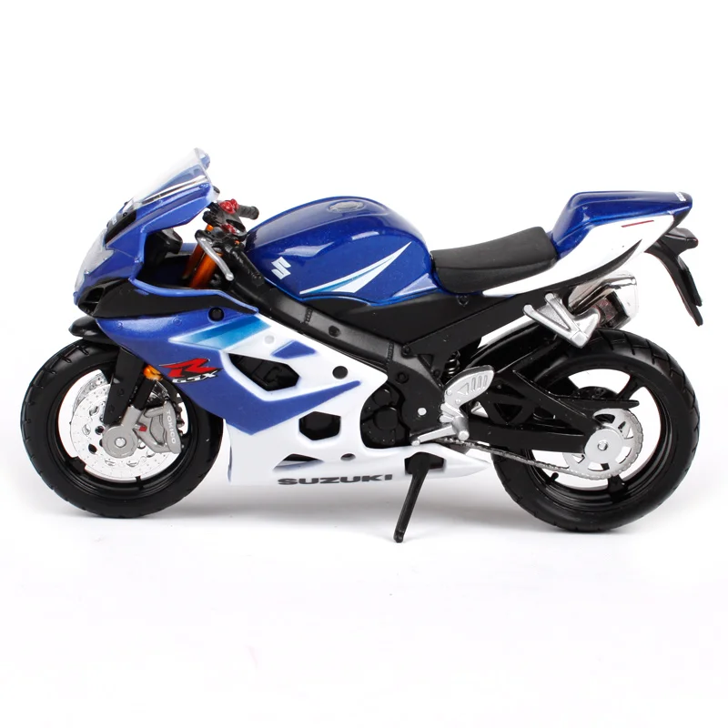 Maisto 118 GSX R1000 blue white motorcycle diecast for Suzuki