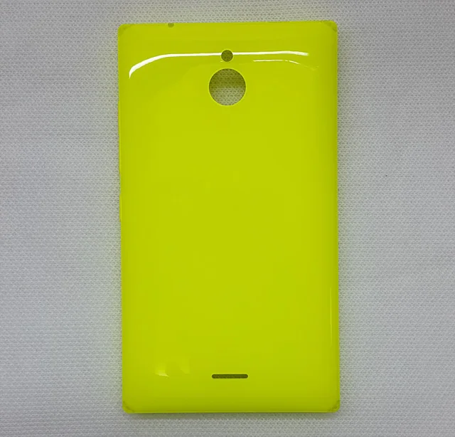 Чехол на заднюю панель для Nokia X2, подлинный корпус, крышка батареи для Nokia lumia X2, с боковой кнопкой - Цвет: x2 yellow back cover