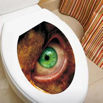 

Scary Eye Bathroom Stickers On The Toilet Wall Sticker Home Decor Waterproof Painting Wall Decal Pegatinas De Pared