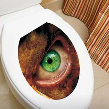 Настенные стикеры Scary Eye для ванной комнаты Настенная Наклейка