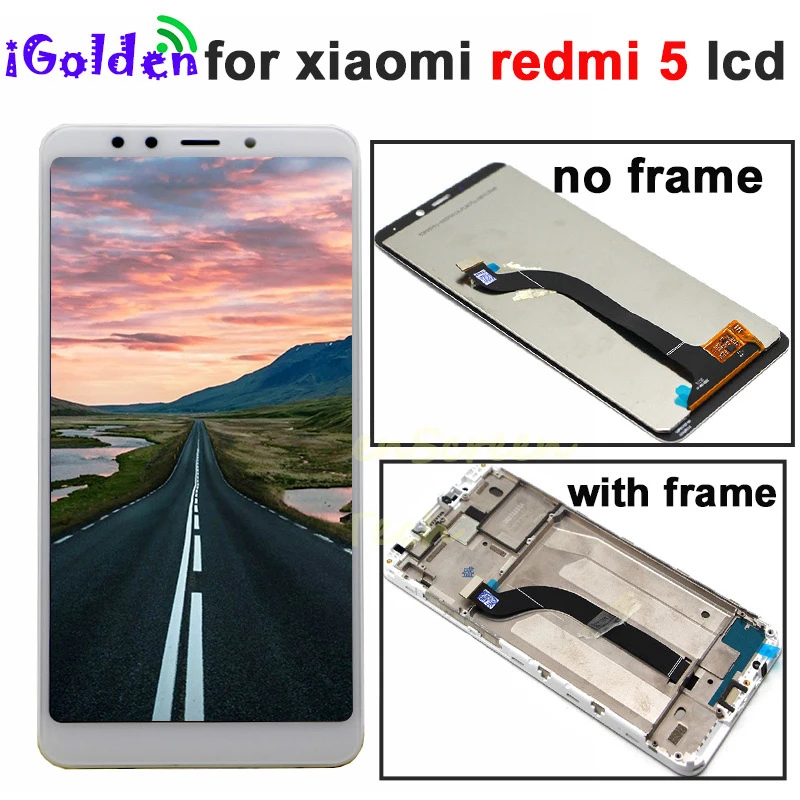 ЖК дисплей для Xiaomi Redmi 5 с сенсорным экраном и дигитайзером в сборе рамкой