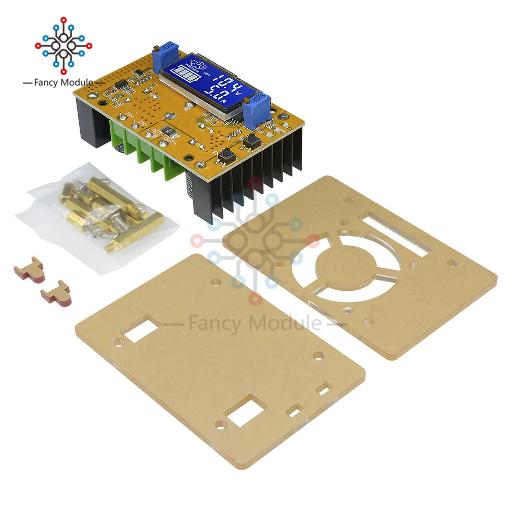 10A DC-DC Регулируемый ЖК-дисплей с двойным дисплеем CC CV понижающий модуль преобразователя питания+ чехол