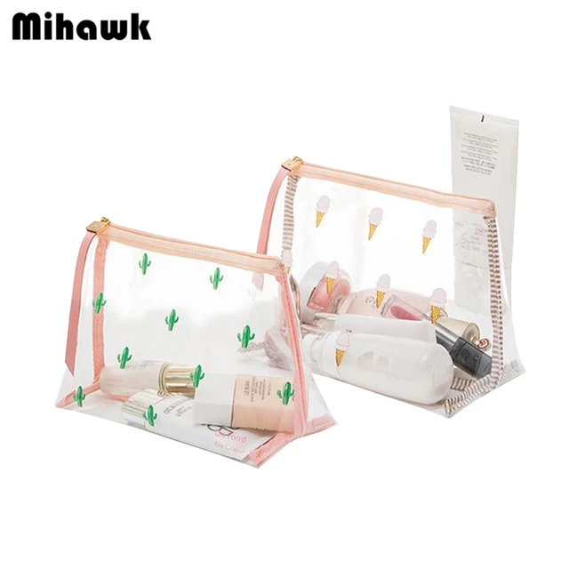 Mihawk Cute Pvc Mini Cosmetic Bag Transpa Waterproof Clear Mihawk Cute Pvc Mini Cosmetic Bag Transpa Waterproof Clear Organizer Pouch Lovely Makeup Bags Beauty Accessory