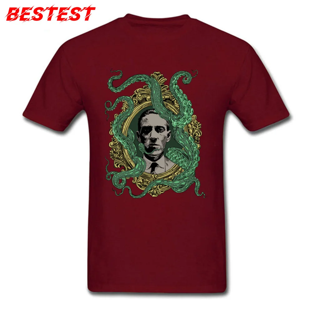 A Portrait of Madness Round Neck T Shirt Summer Tees Short Sleeve Newest Pure Cotton Casual Top T-shirts Geek Mens A Portrait of Madness maroon