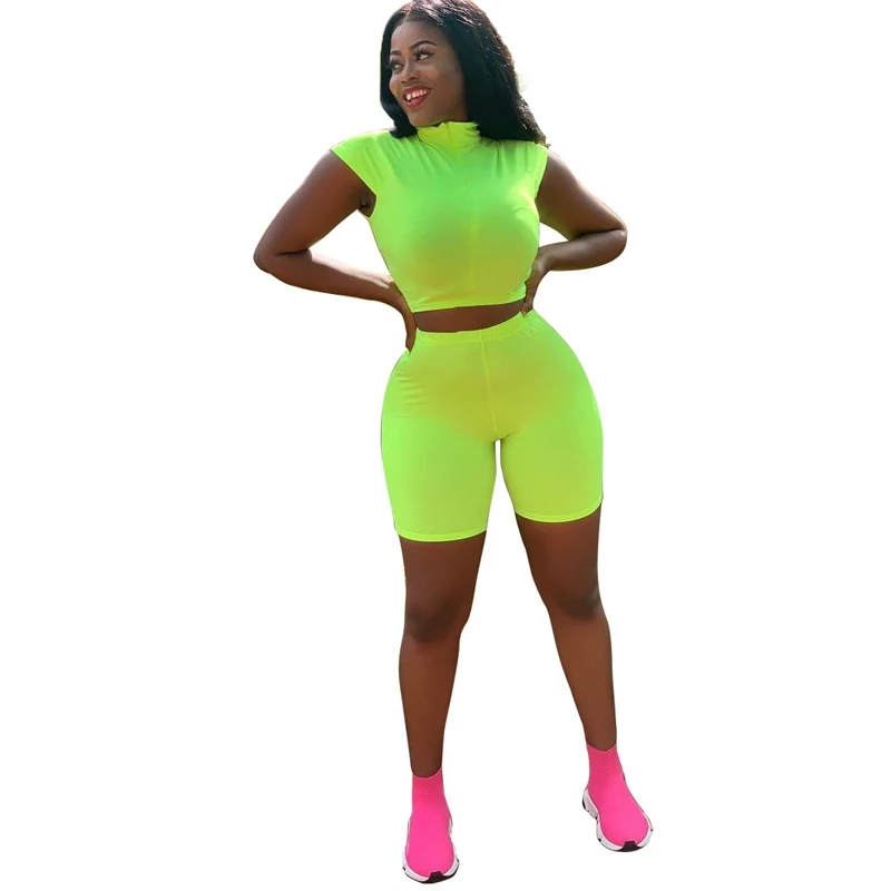 Summer new women's jumpsuit two-piece solid color sleeveless casual jumpsuit suit green orange red jumpsuit Summer new women's jumpsuit two-piece solid color sleeveless casual jumpsuit suit green orange red jumpsuit