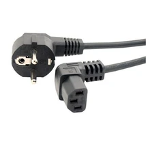 3Pin к IEC 320 C13 вниз Ang светодиодный шнур питания для ЖК светодиодный настенный 1 м