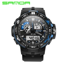 SANDA Marque Nouvelle Mode Montres Hommes Sport Montres Analogique Numérique Multifonctionnel Alarme Militaire Montres Relogio Masculino