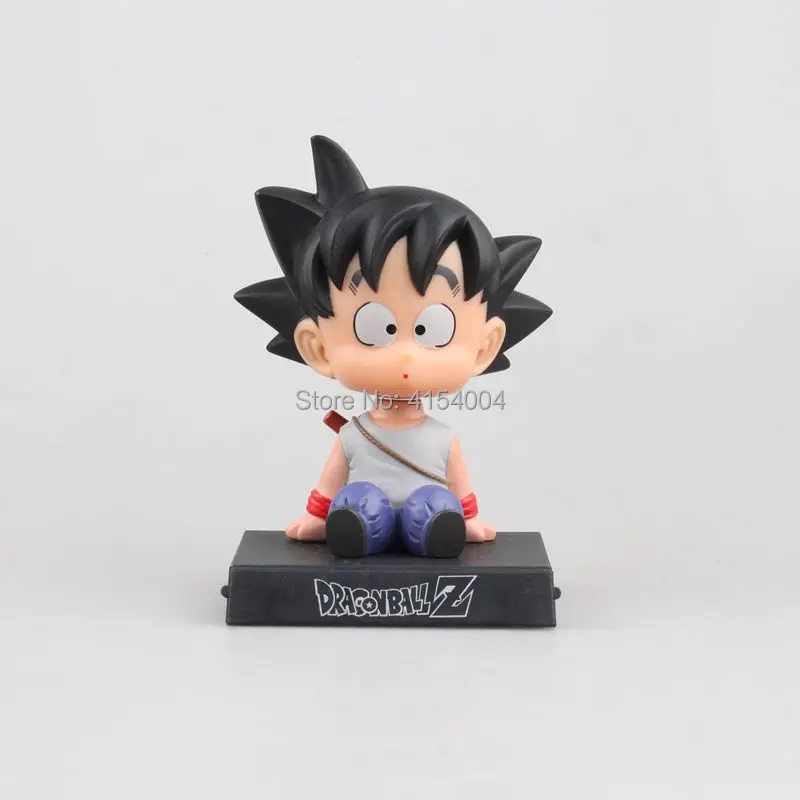 2 Styles Anime Dragon Ball Z Goku Kuririn Car Decoration Phone Bracket Action Figure PVC Figurine Model Toy Mobile Base Hot Gift