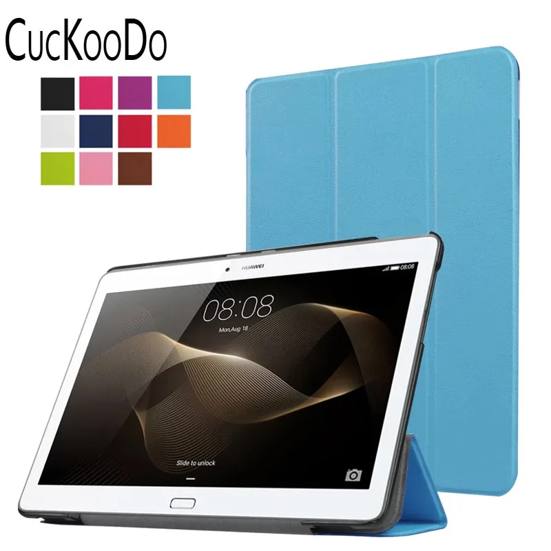 

100Pcs For Huawei MediaPad M2 10,Ultra Slim Lightweight PU Leather Folio Case Stand Cover for Huawei MediaPad M2 10 inch Tablet