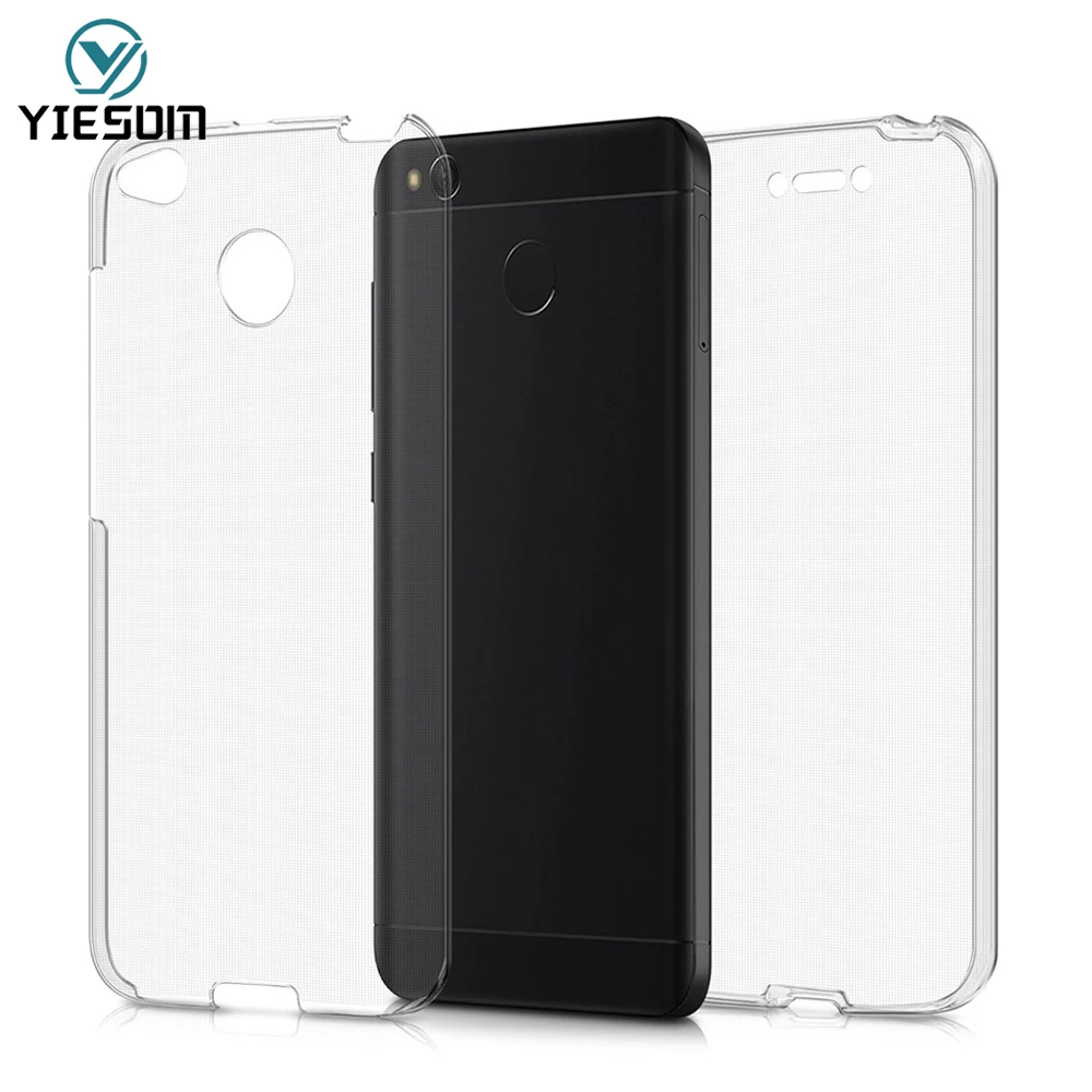 YIESOM ТПУ Мягкие телефонные чехлы для Redmi 4X 4A чехол 360 задняя крышка на весь корпус