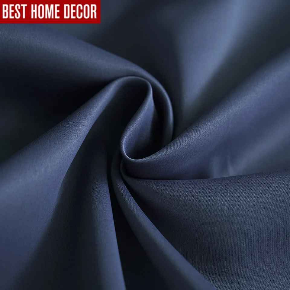 

Modern blackout curtains for living room bedroom curtains for window drapes deep blue finished blackout curtains 1 panel blinds