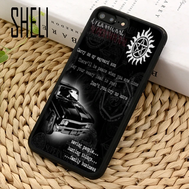 SHELI Supernatural Dean Sam Castiel чехол для телефона iPhone 5 6 6s 7 8 plus 11 pro X XR XS max Samsung S7 edge S8 S9 S10 |