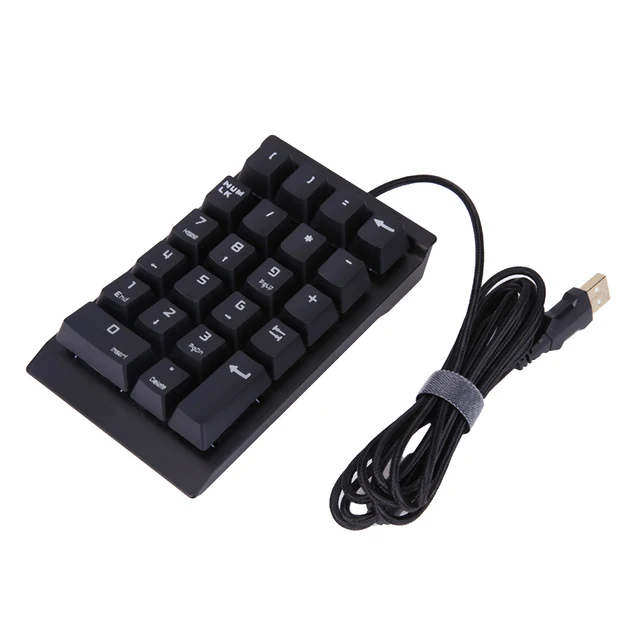 Mini USB Wired Keyboard Small Numeric Keypad Accounting Gaming Keyboard Right Hand Keyboard for Mac Notebook PC Black Mini USB Wired Keyboard Small Numeric Keypad Accounting Gaming Keyboard Right Hand Keyboard for Mac Notebook PC Black