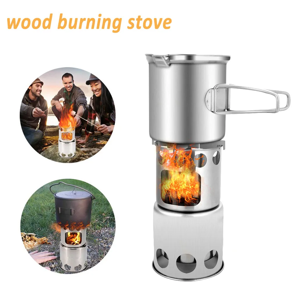 backpacking stove and pot set